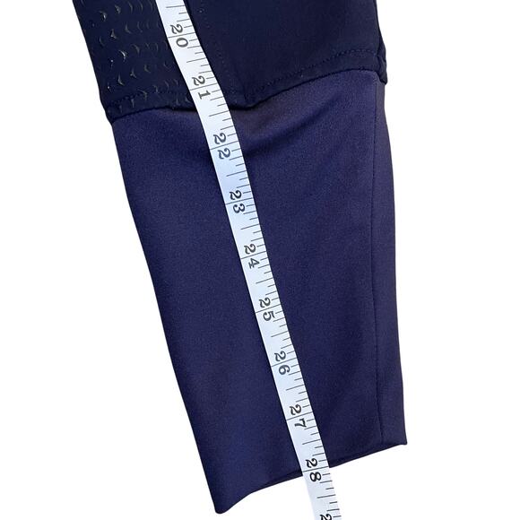 HR FARM Women’s Sz 28 Full Seat Silicone Grip Breeches Horse Riding Pants Navy - Picture 15 of 16